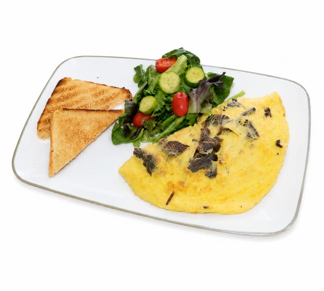 Kavurma Omelette.